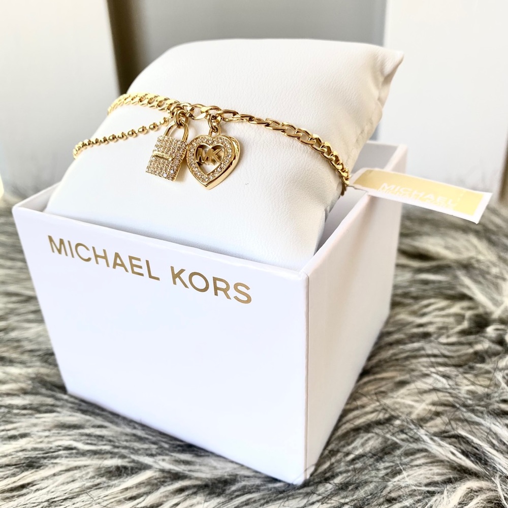 NWT MK love is in the air heart & lock bracelet - Picture 5 of 9